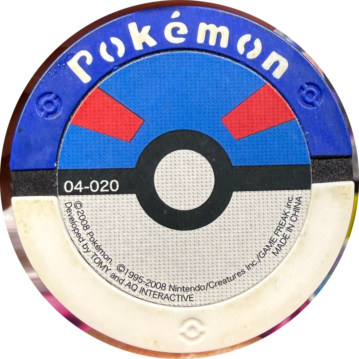 Wartortle collectible #04-020, Pokemon Battrio The Mysterious Mew Chapter Checklist (2008), back
