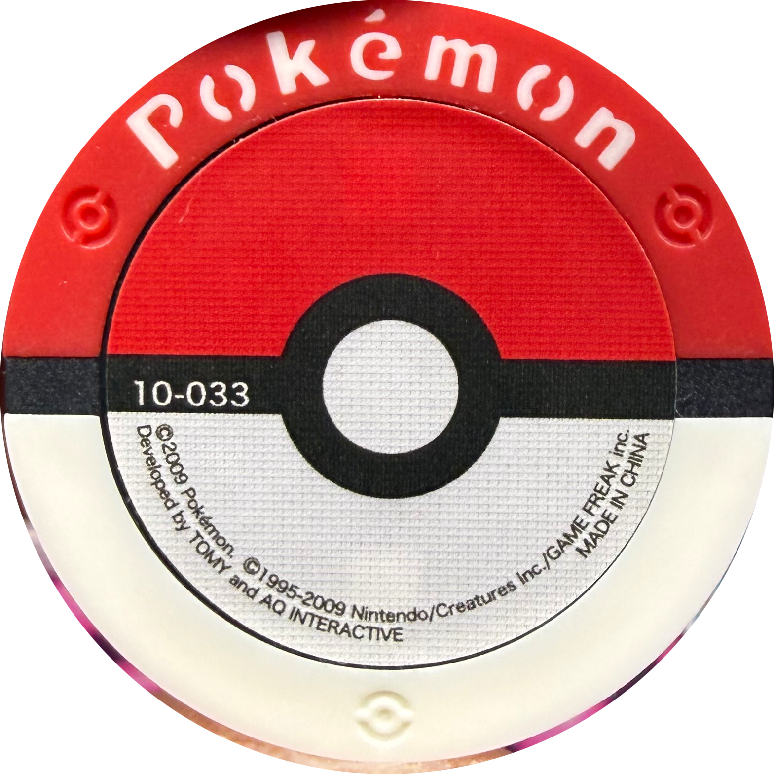 Unown collectible #10-033, Pokemon Battrio Ho-Oh & Lugia Flight Chapter Checklist (2009), back