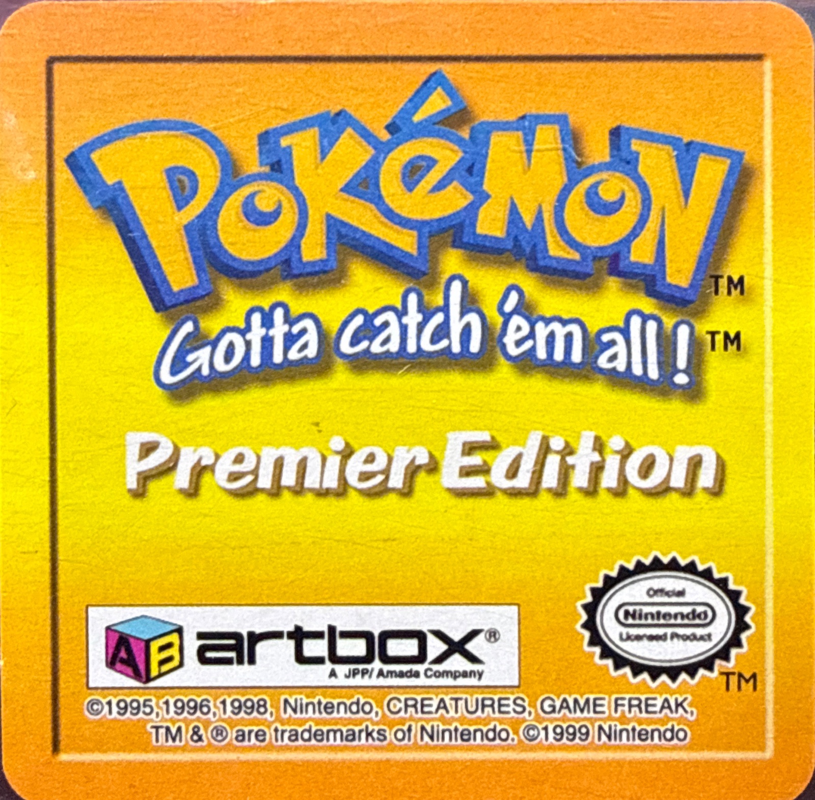 Grimer collectible #17, Artbox (USA) Pokémon Artbox Premier Flipz (1999), back