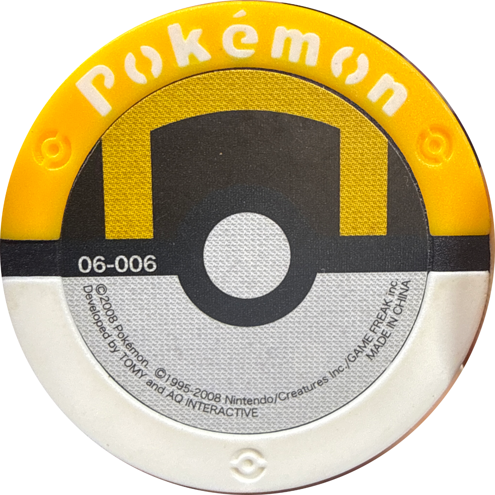 Regice collectible #06-006, Pokemon Battrio Shaymin's Meeting Chapter Checklist (2008), back