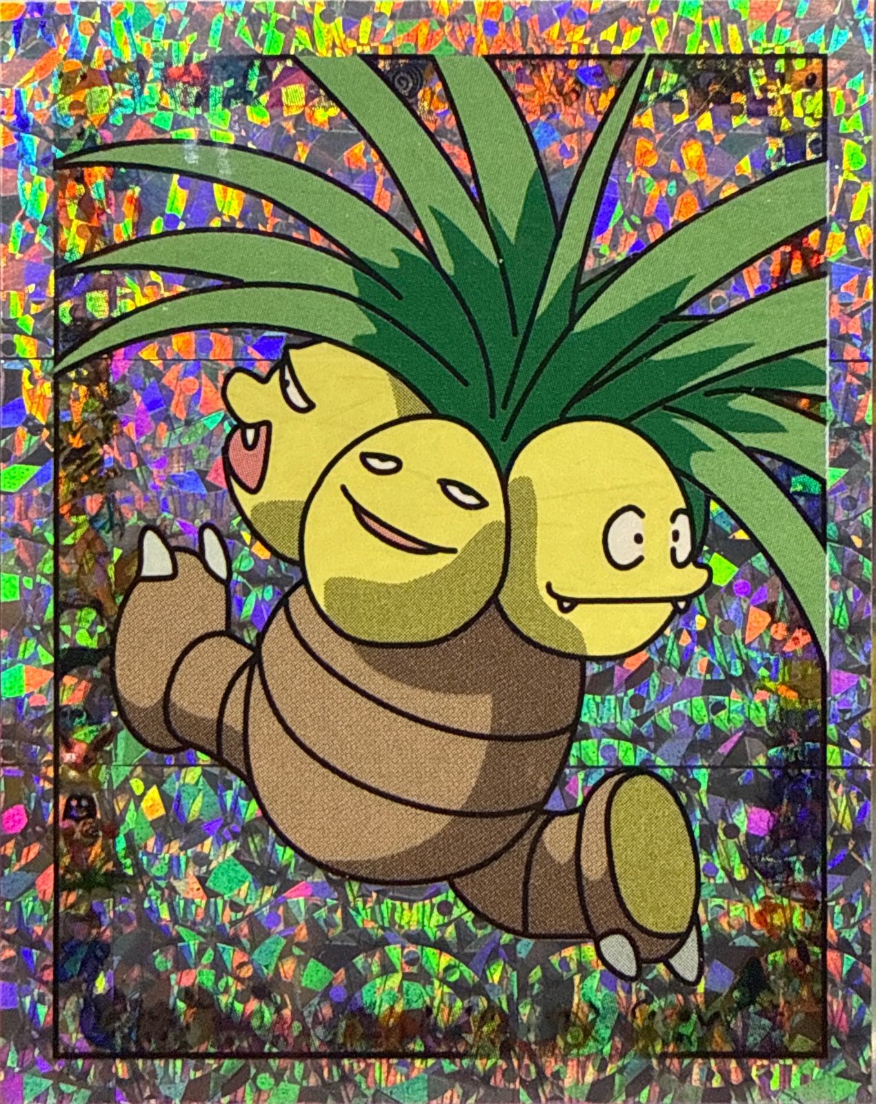 Exeggutor, Glittery card #S16, Pokémon Merlin Series 1 (1999), front