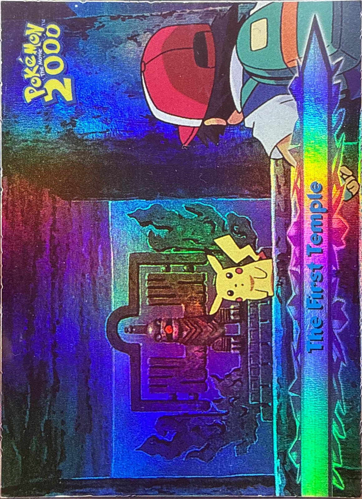 The First Temple card #32, Pokemon Topps Movie 2000 Trading Cards, front