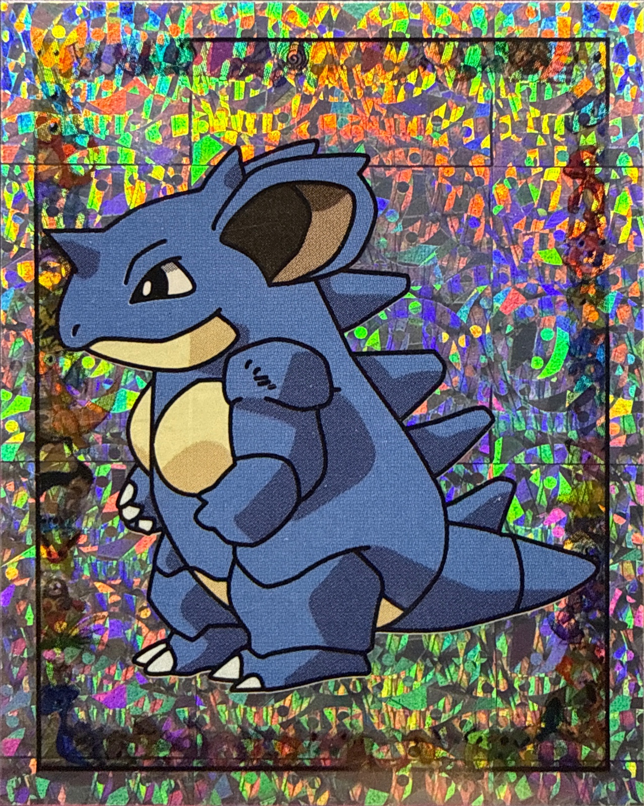 Nidoqueen, Glittery card #S7, Pokémon Merlin Series 1 (1999), front