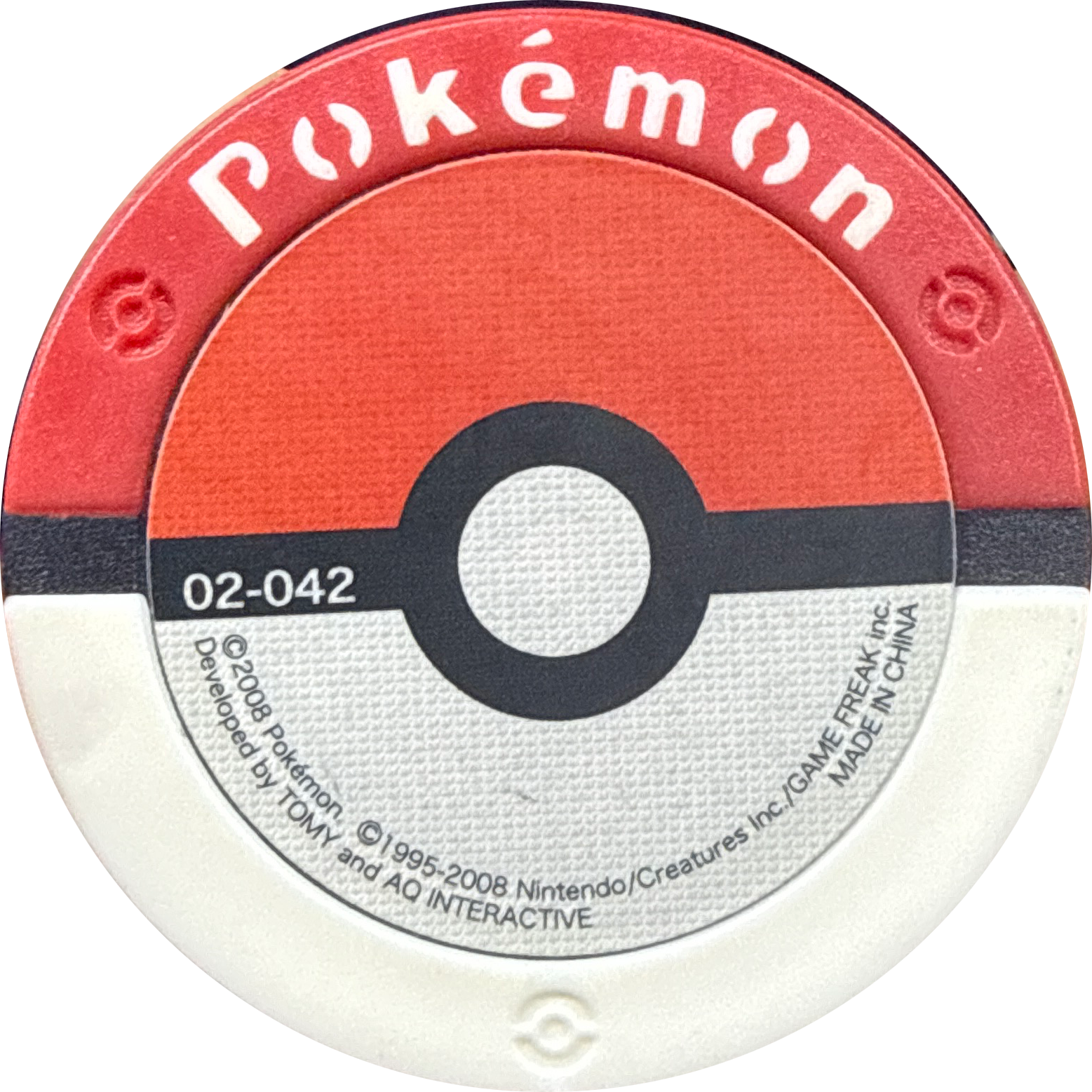 Dragonair collectible #02-042, Pokemon Battrio Darkrai Raid Chapter Checklist (2007), back