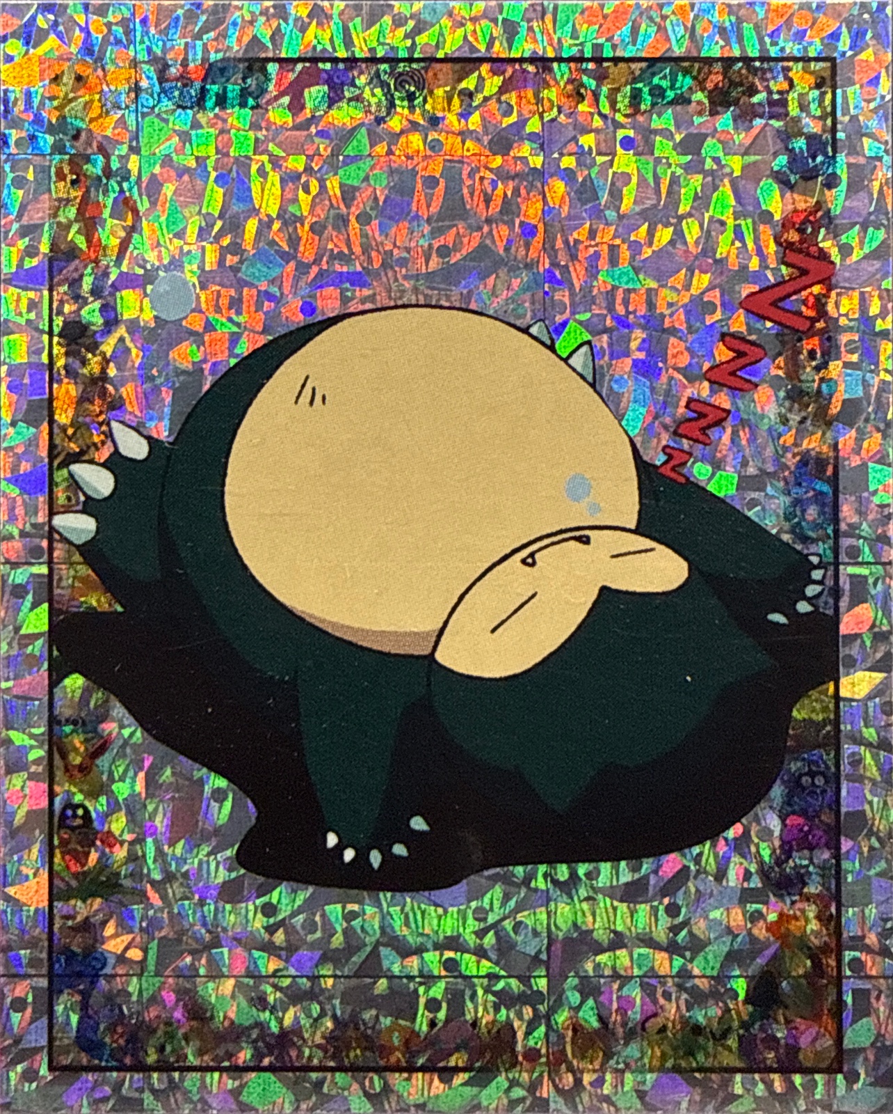 Snorlax, Glittery card #S22, Pokémon Merlin Series 1 (1999), front