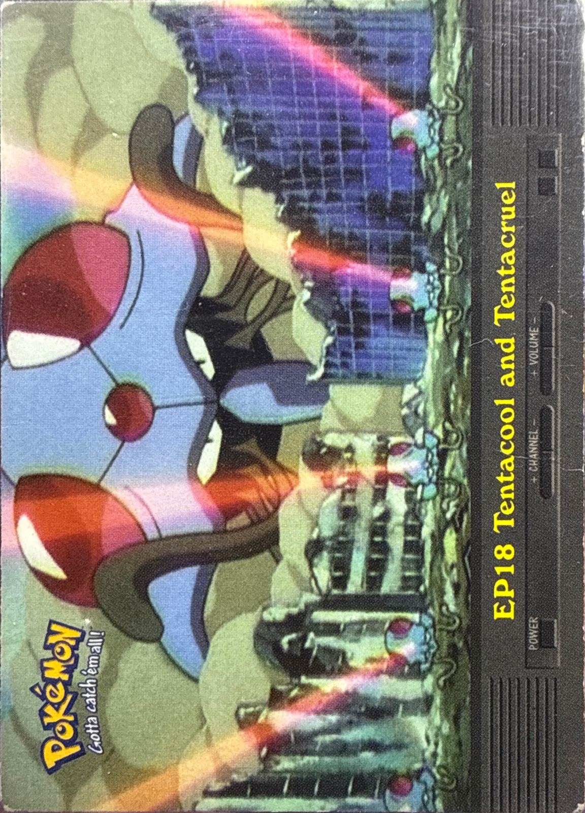 Tentacool and Tentacruel card #EP18, Pokemon Topps Series 2 (1999), front