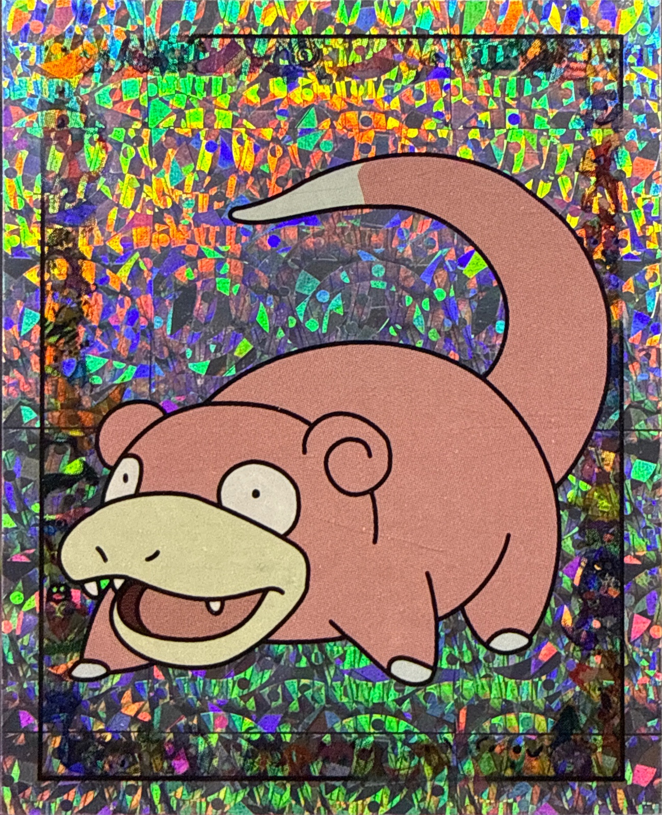 Slowpoke, Glittery card #S13, Pokémon Merlin Series 1 (1999), front