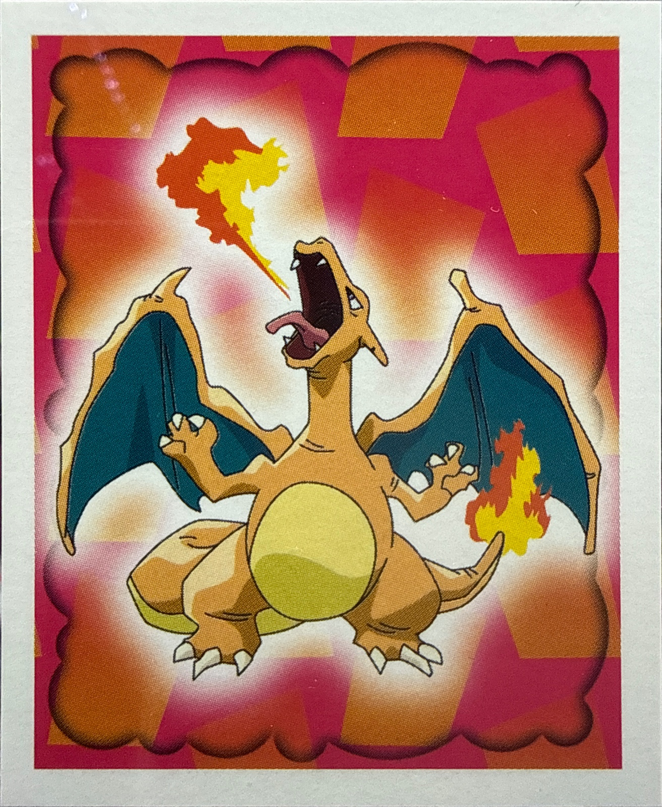 Charizard card #6, Pokémon Merlin Series 1 (1999), front