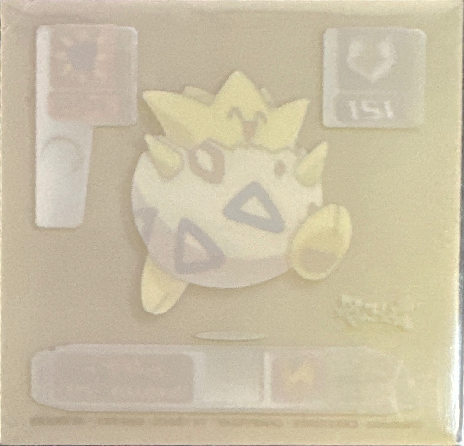 Togepi sticker #D260, Pokémon Amada Super DX 2000 Stickers Checklist, back
