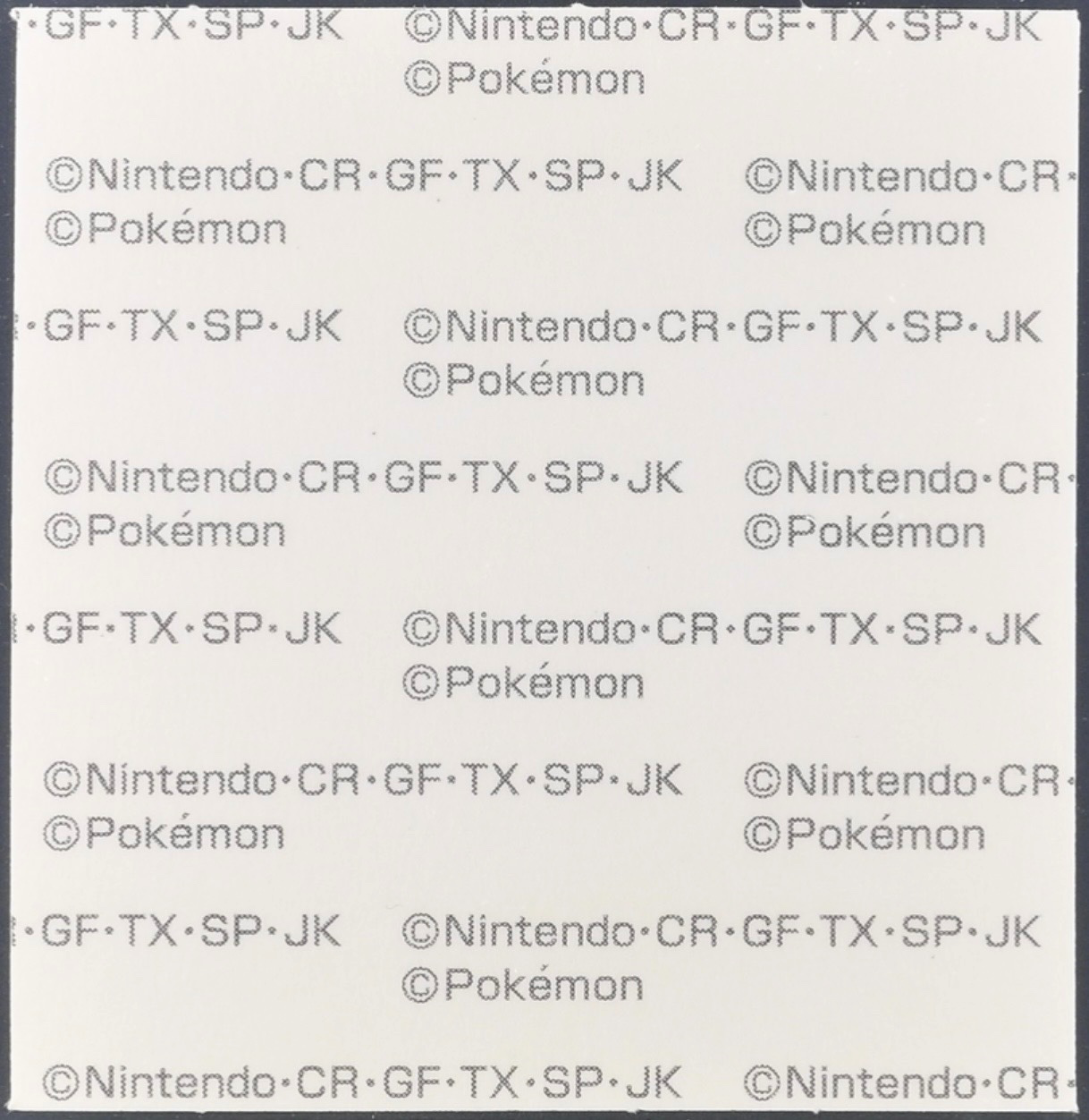 Iris’s Dragonite bread sticker #2663, Daiichi Pan Pokémon Deco Chara Wave 131 Bread Stickers Checklist, back