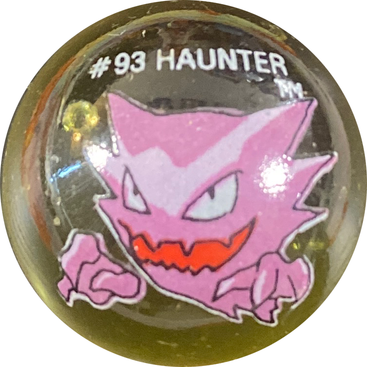 Haunter collectible #093, Pokémon Collector Marbles, front
