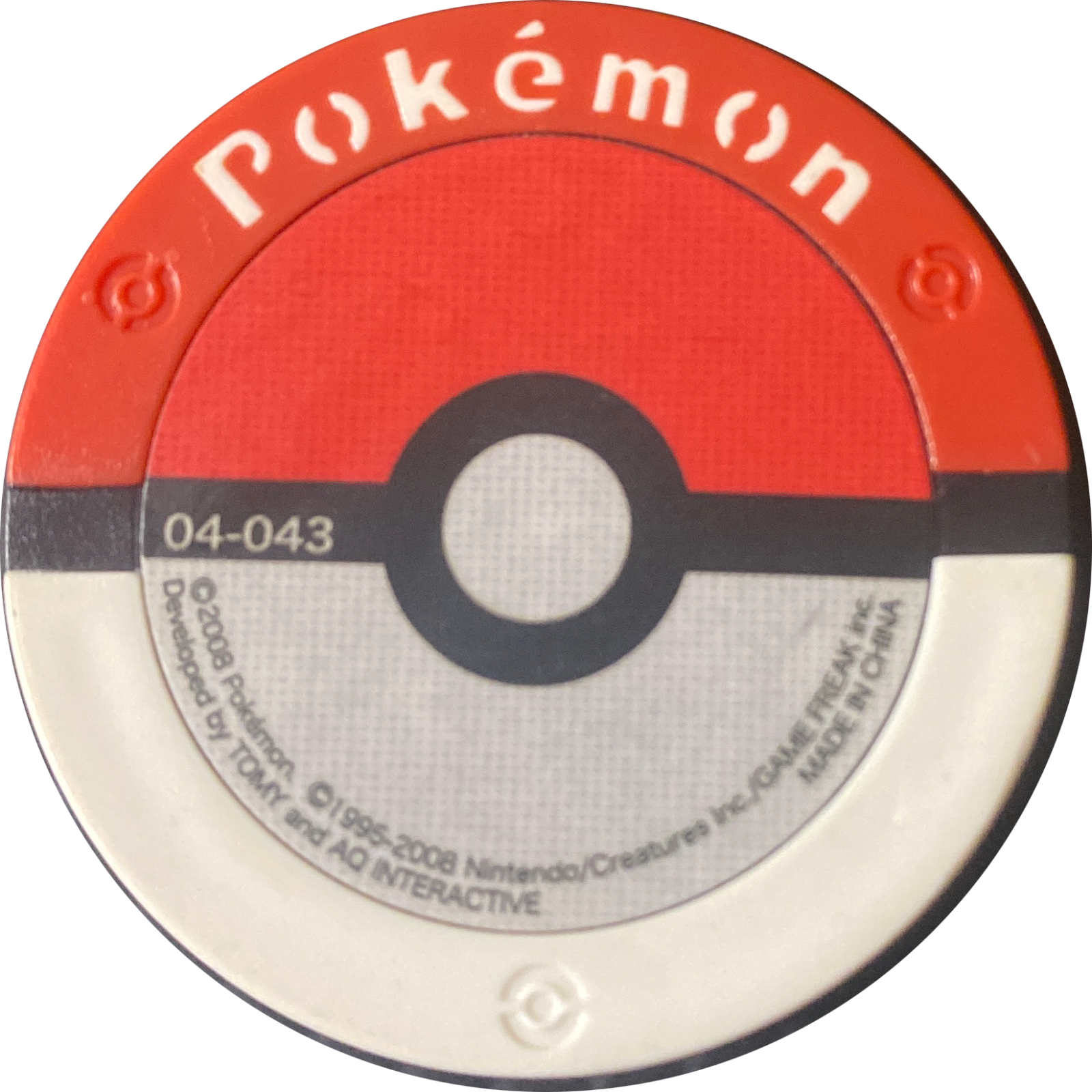 Haunter collectible #04-043, Pokemon Battrio The Mysterious Mew Chapter Checklist (2008), back