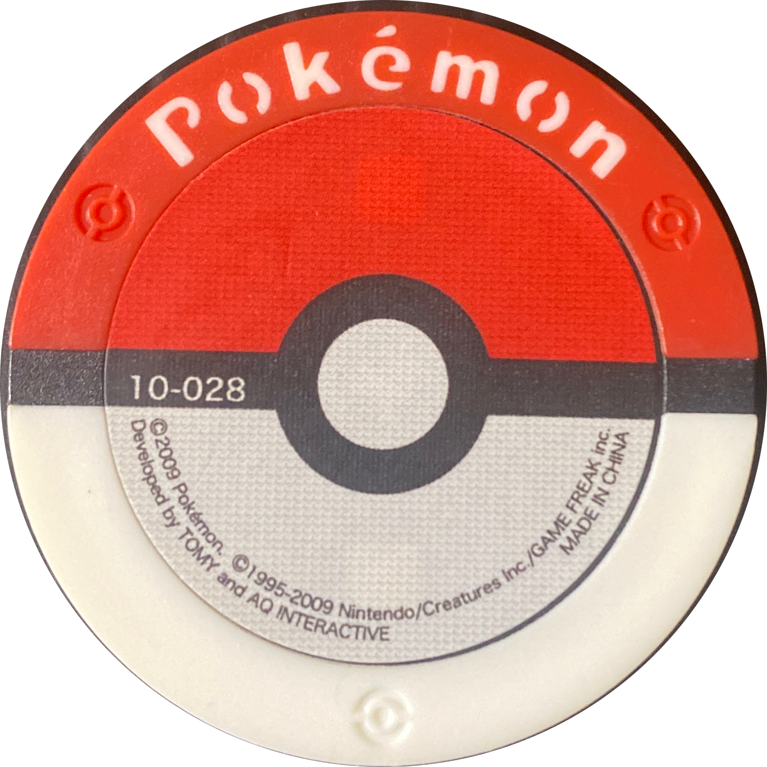 Gastly collectible #10-028, Pokemon Battrio Ho-Oh & Lugia Flight Chapter Checklist (2009), back