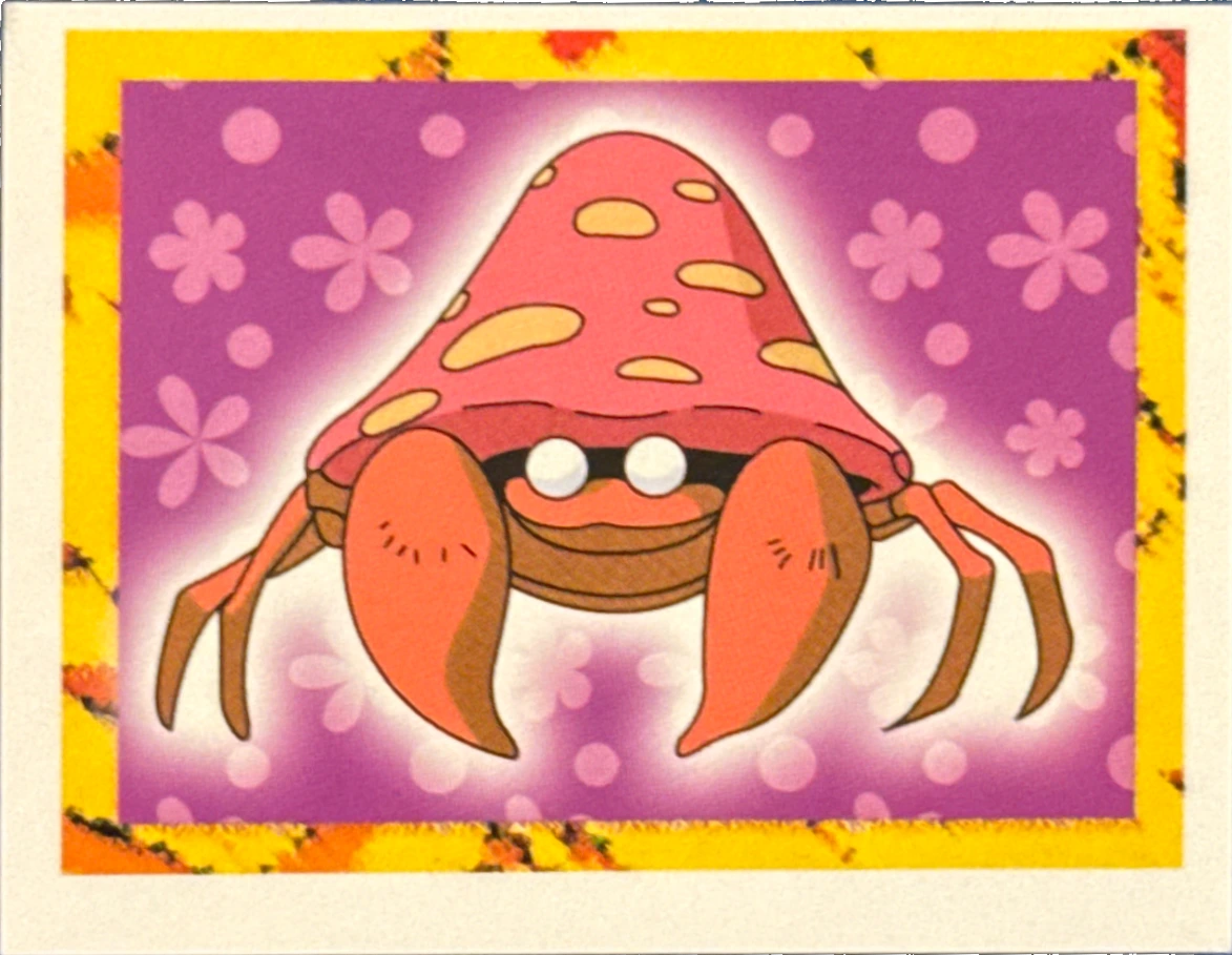 Parasect card #47, Pokémon Merlin Series 1 (1999), front