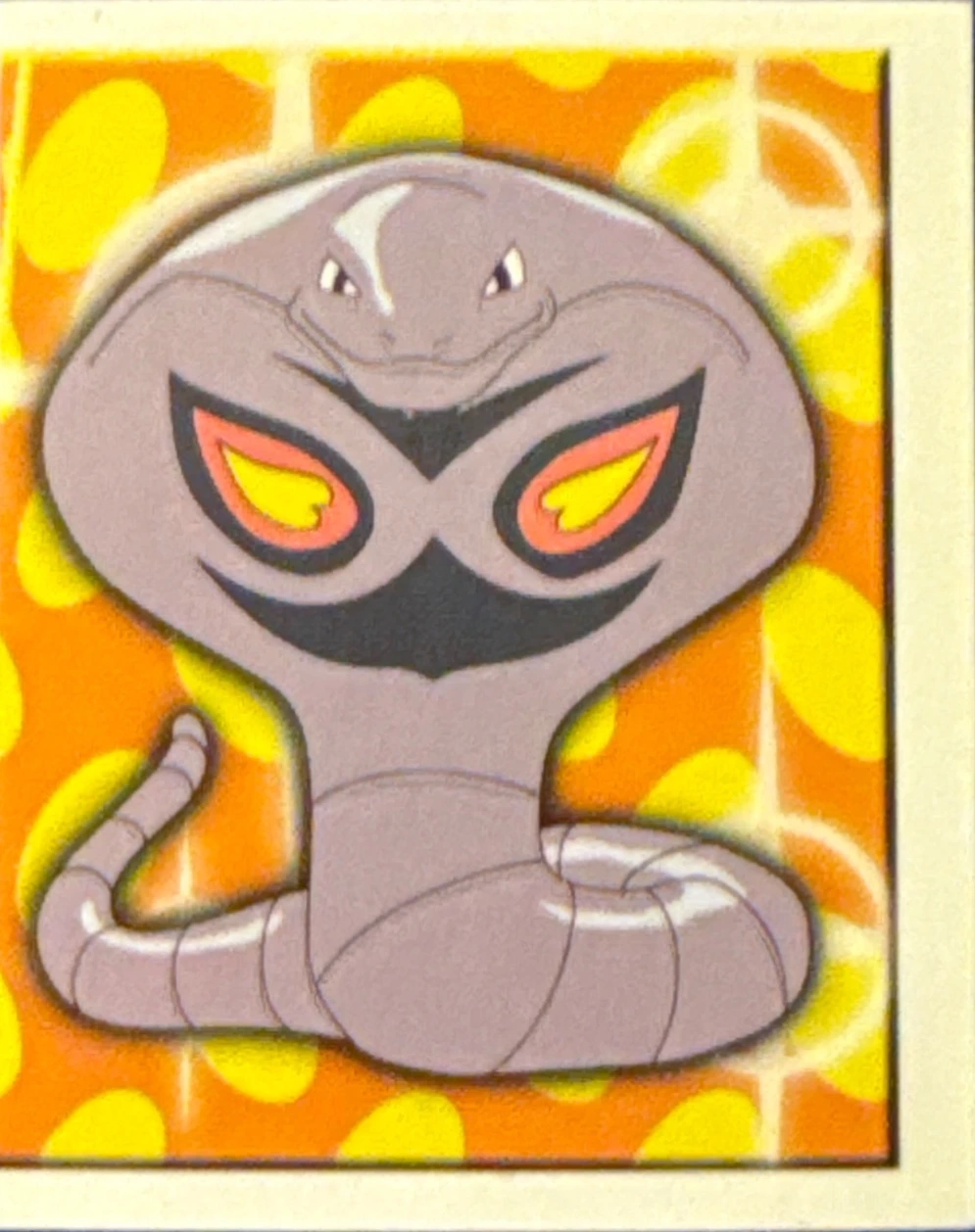Arbok, Evolution Card #212, Pokémon Merlin Series 1 (1999), front