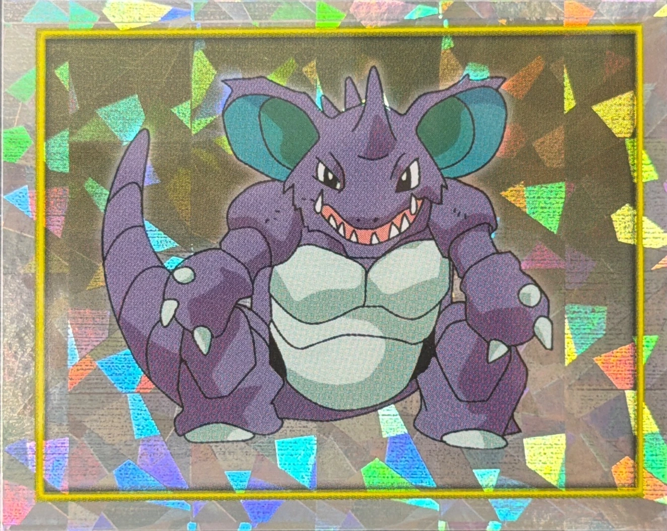 Nidoking card #117, Pokémon Merlin Series 2 (2000), front