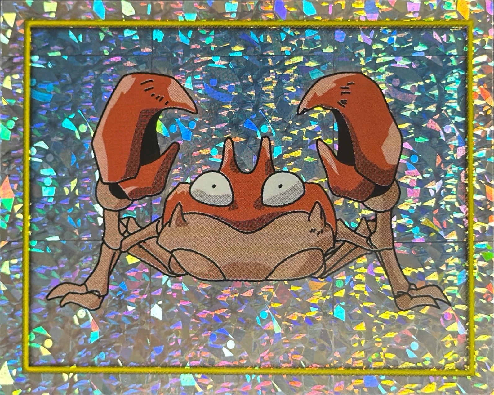 Krabby card #114, Pokémon Merlin Series 2 (2000), front