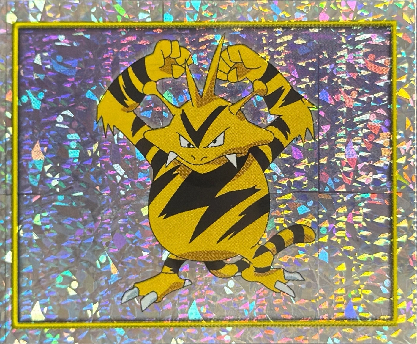 Electabuzz card #112, Pokémon Merlin Series 2 (2000), front
