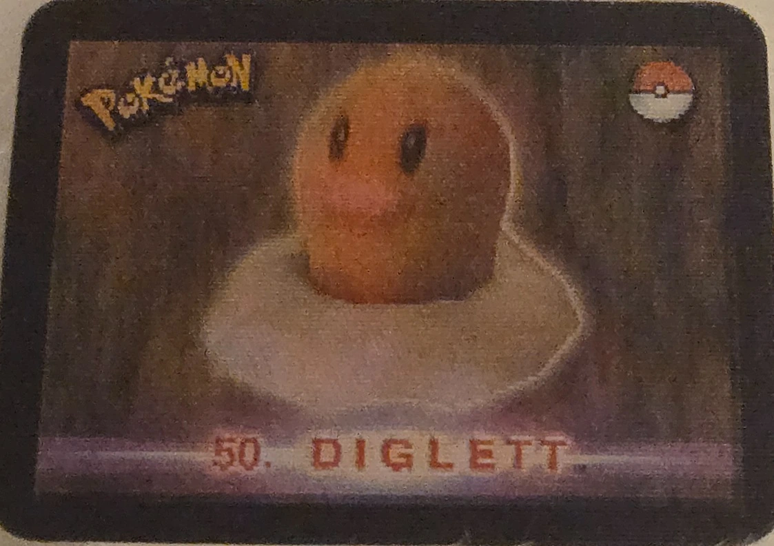 Diglett / Dugtrio collectible, Pokémon Stadium Action 3D’s, front