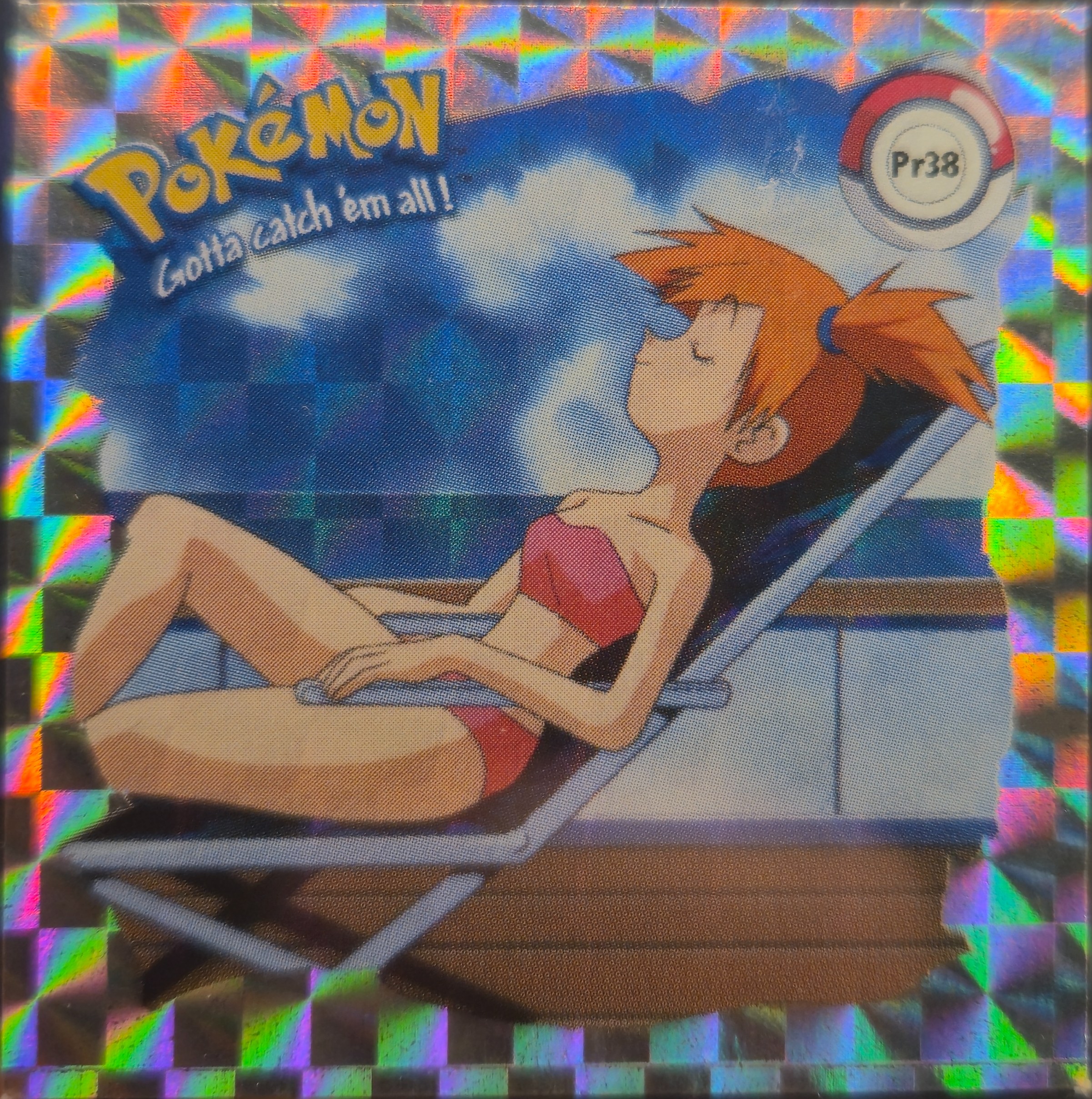 Misty sticker #Pr38, Artbox (USA) Pokémon Artbox Stickers (1999), Prism, front