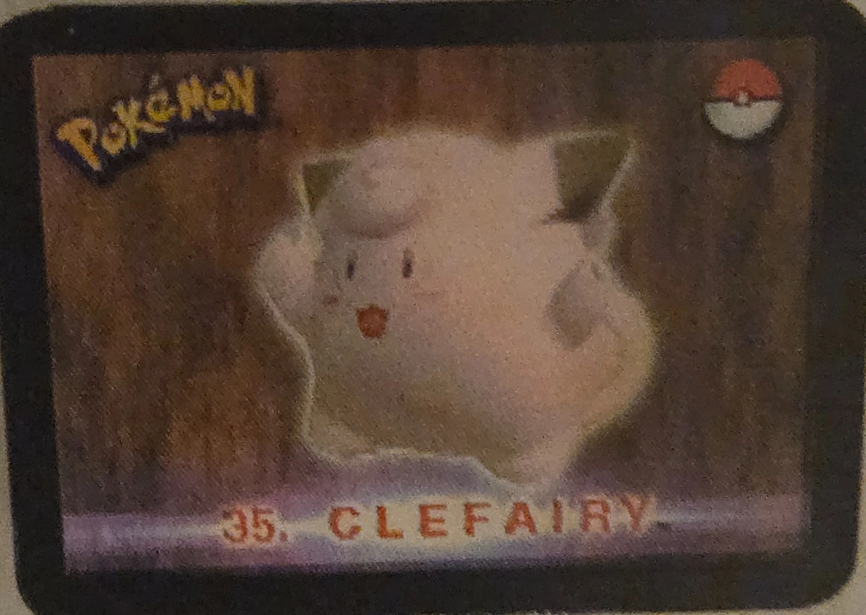 Clefairy / Clefable collectible, Pokémon Stadium Action 3D’s, front