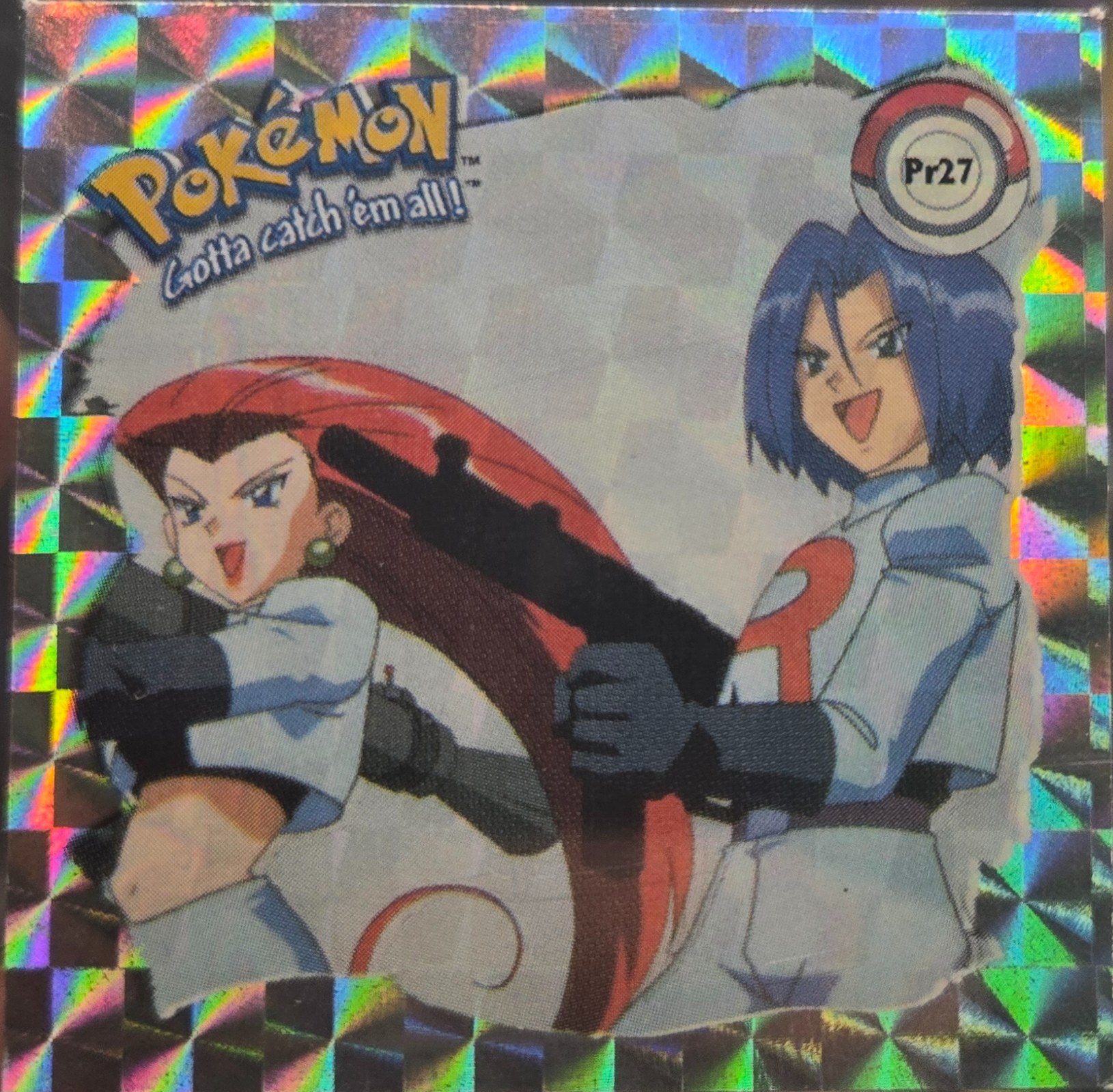 Team Rocket sticker #Pr27, Artbox (USA) Pokémon Artbox Stickers (1999), Prism, front