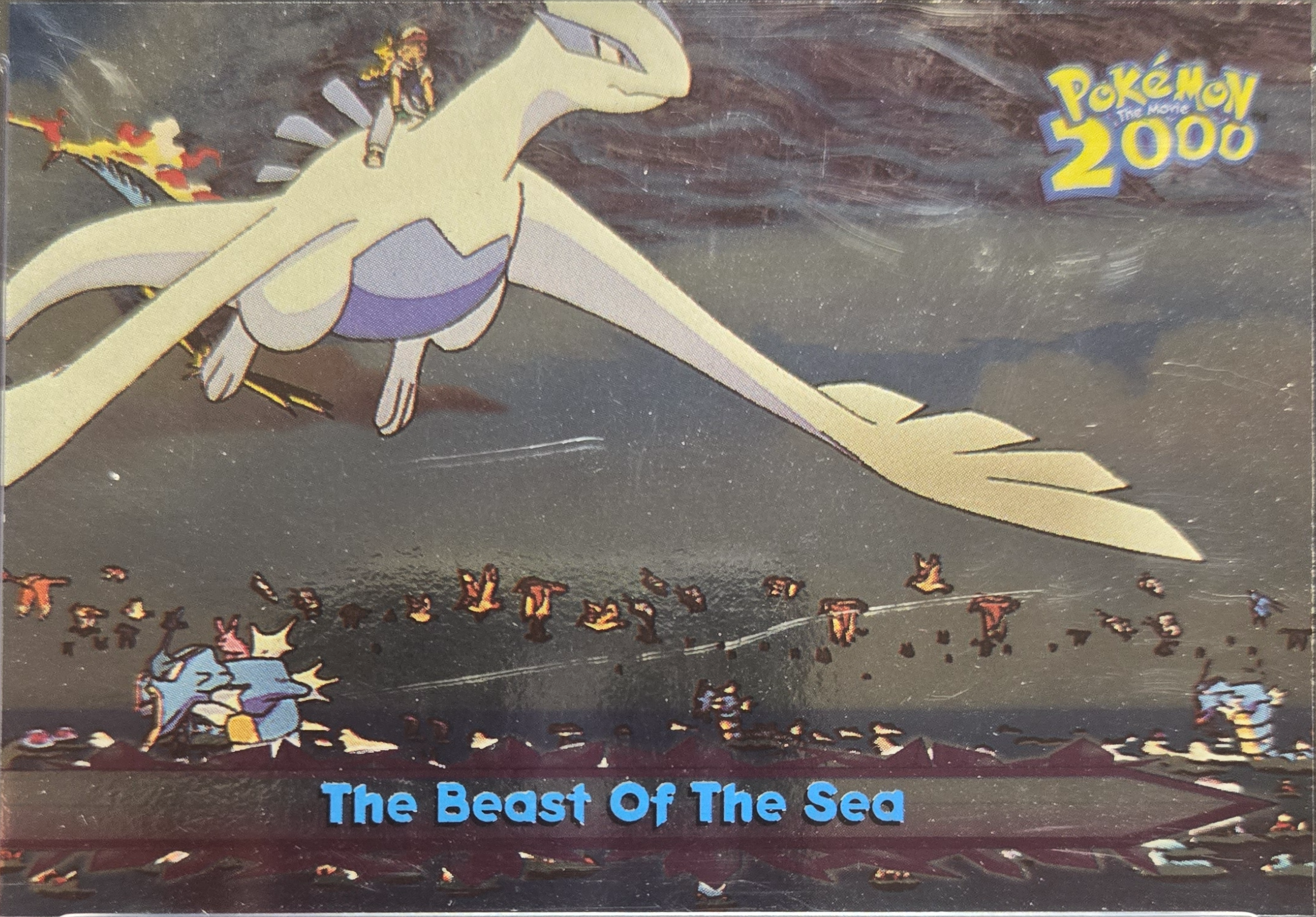 The Beast Of The Sea card #66, Pokemon Topps Movie 2000 Trading Cards, front