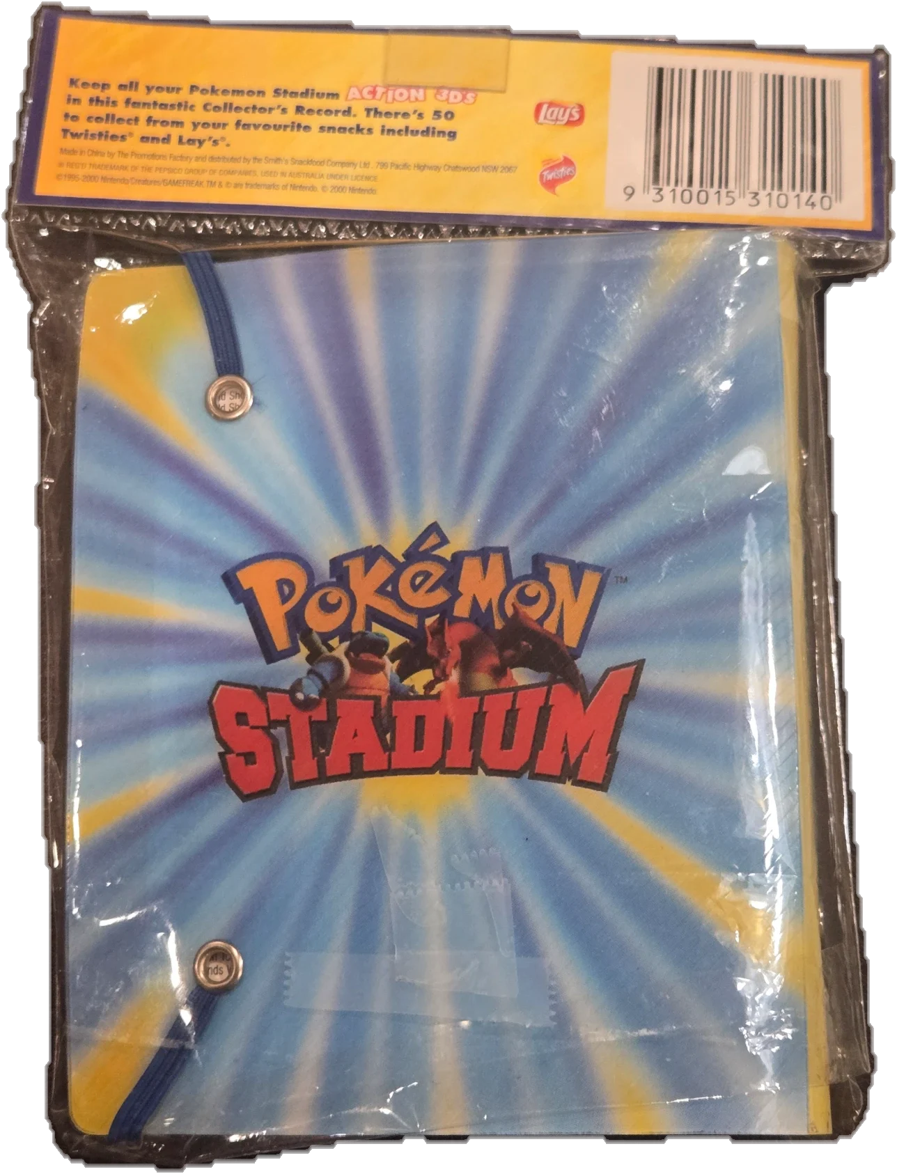 Collector Binder, Pokémon Stadium Action 3D’s, back