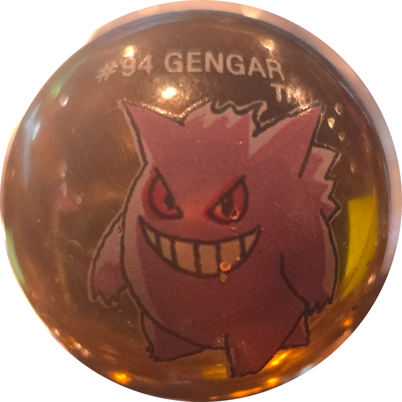 Gengar collectible #094, Pokémon Collector Marbles, front
