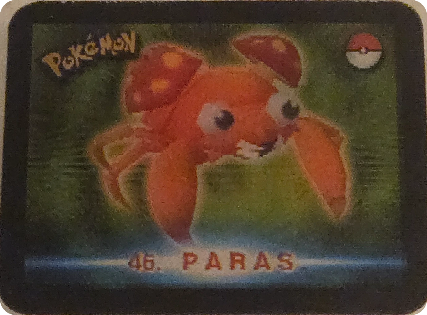 Paras / Parasect collectible, Pokémon Stadium Action 3D’s, front