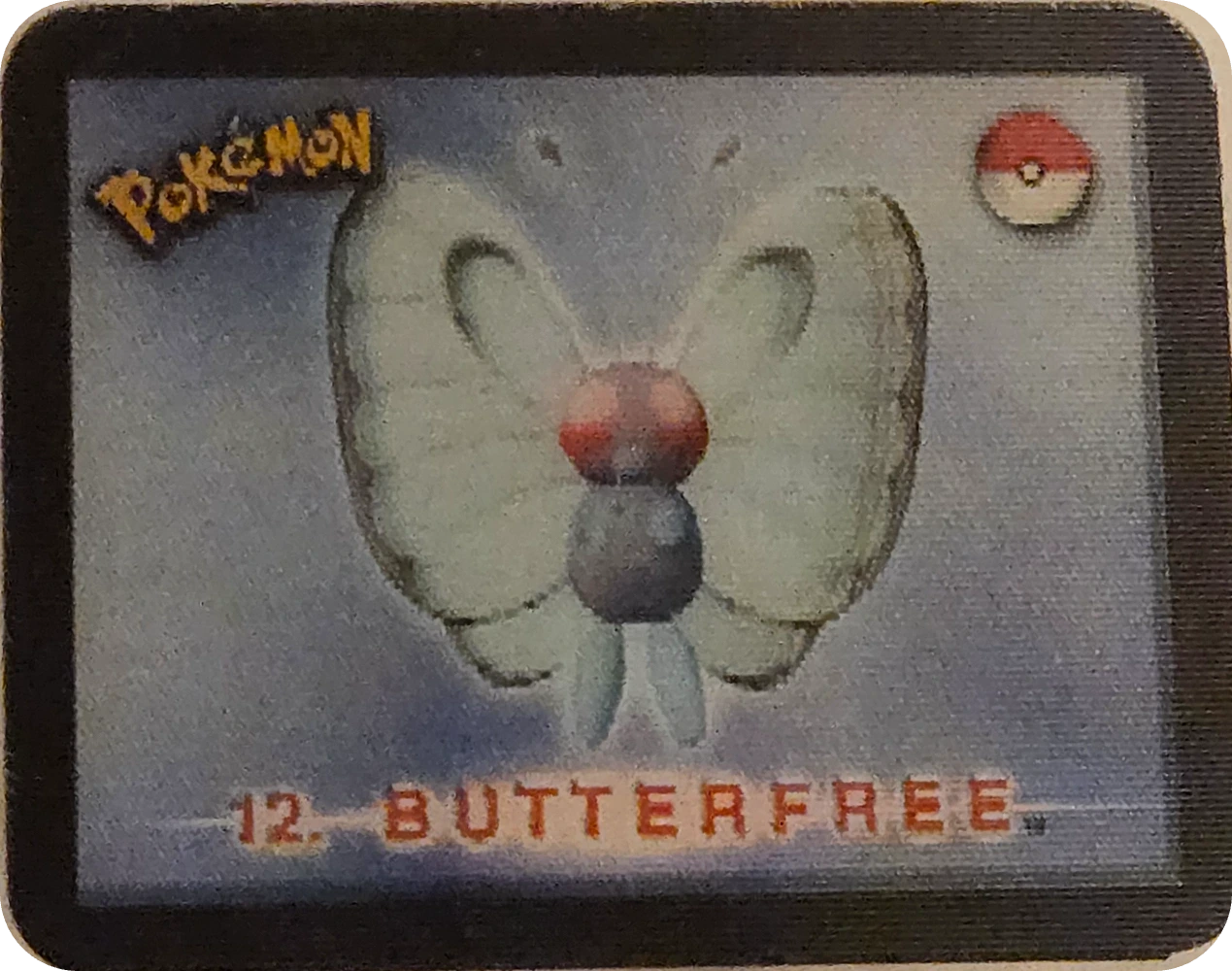 Butterfree collectible, Pokémon Stadium Action 3D’s, front