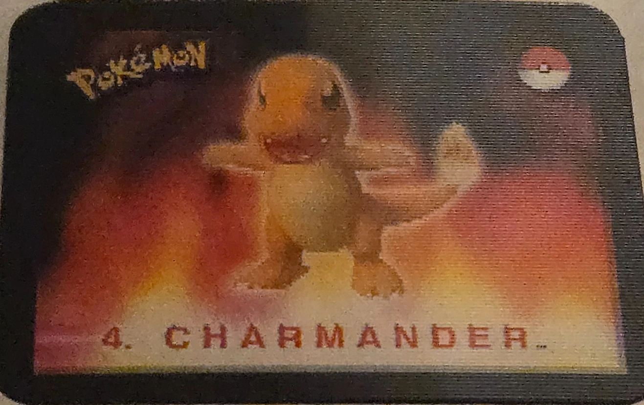 Charmander / Charmeleon / Charizard collectible, Pokémon Stadium Action 3D’s, front
