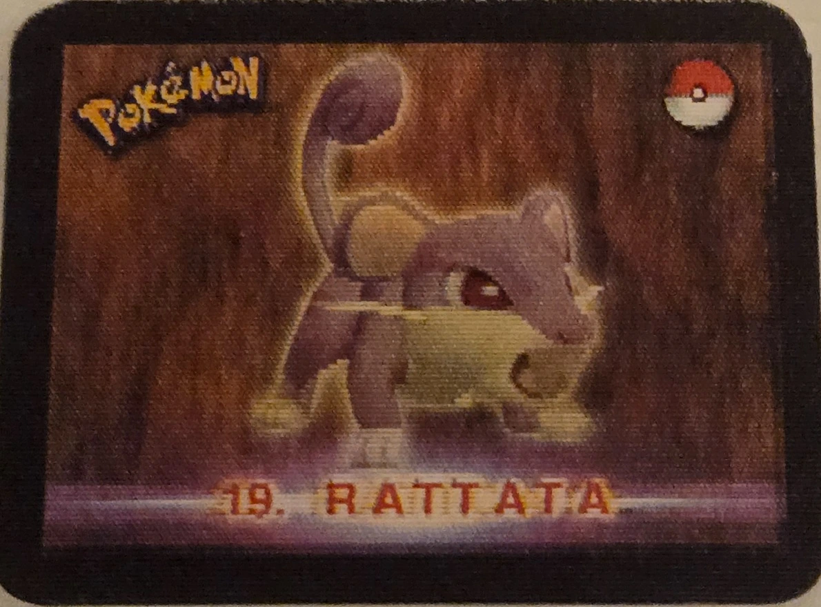 Rattata / Raticate collectible, Pokémon Stadium Action 3D’s, front