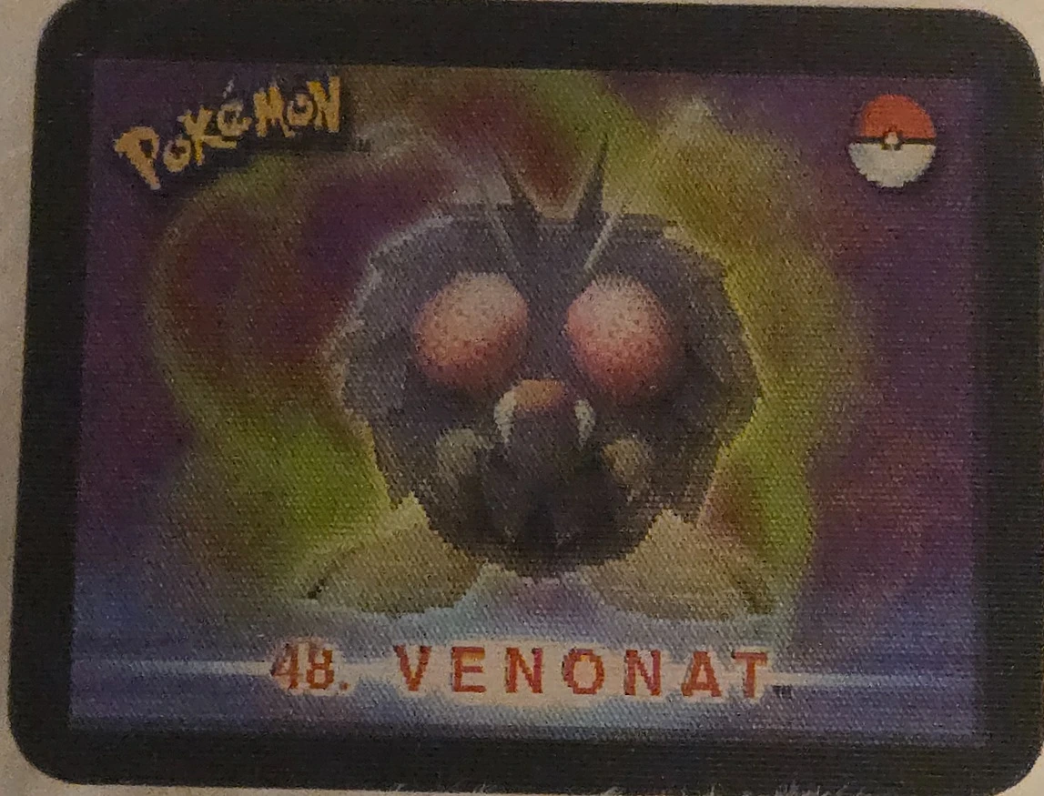 Venonat / Venomoth collectible, Pokémon Stadium Action 3D’s, front