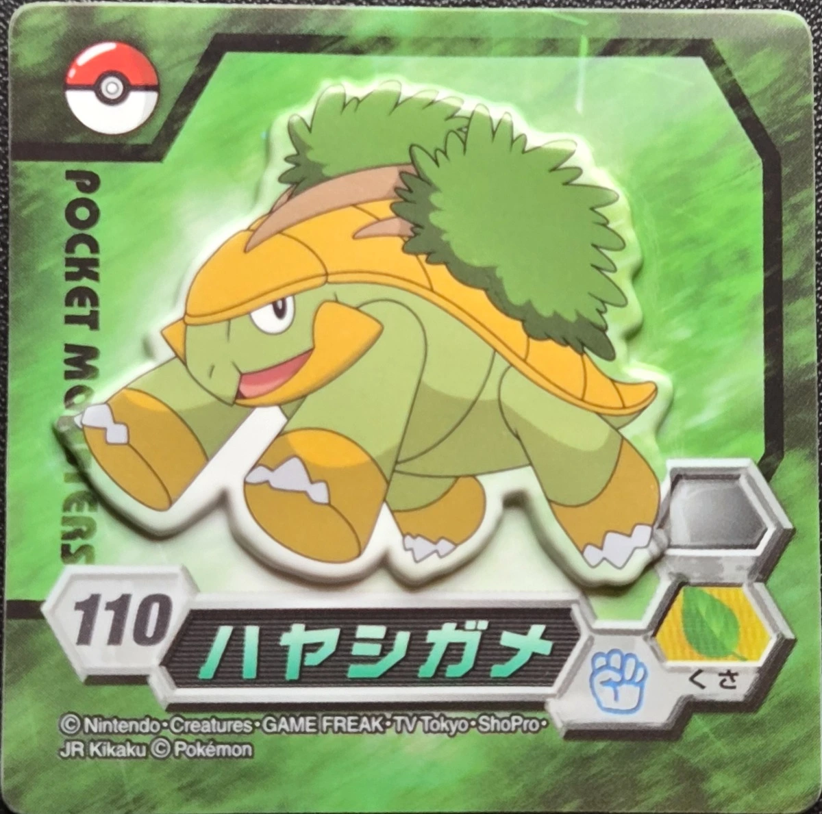 Grotle magnet #110, Ensky Pokémon Magnet Collection 4, front