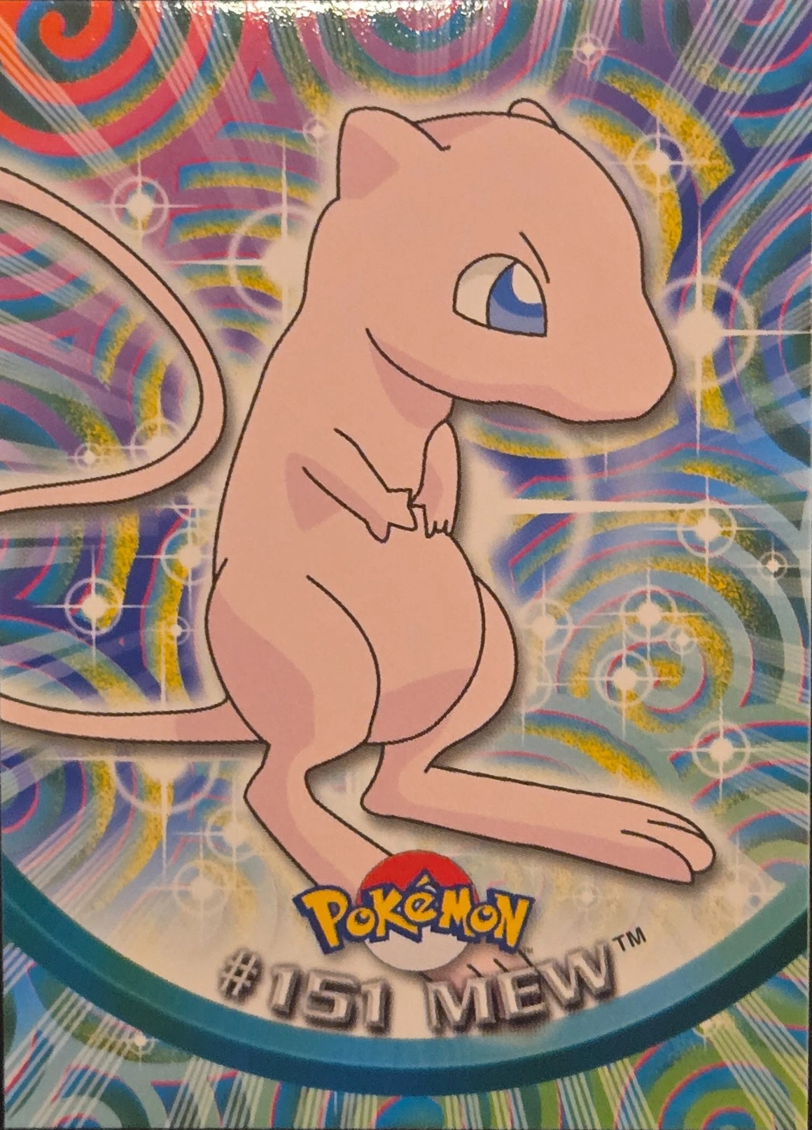 Mew card #151, Pokemon Topps Series 3 (2000), front