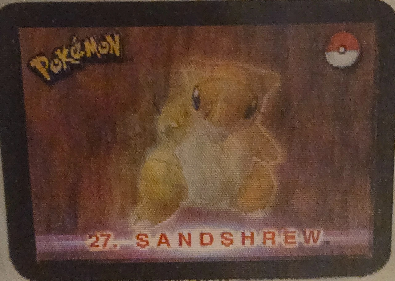 Sandshrew / Sandslash collectible, Pokémon Stadium Action 3D’s, front