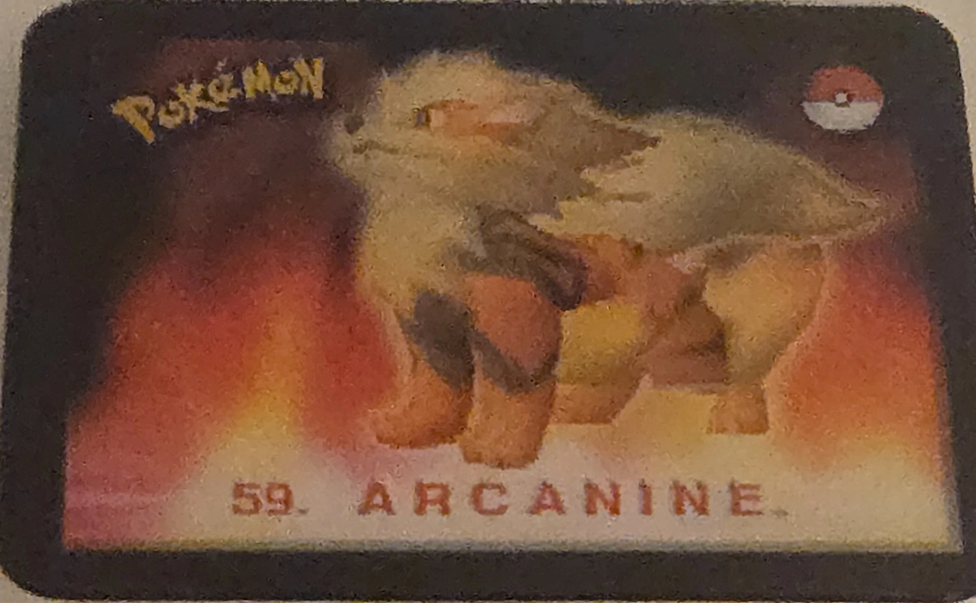 Arcanine collectible, Pokémon Stadium Action 3D’s, front