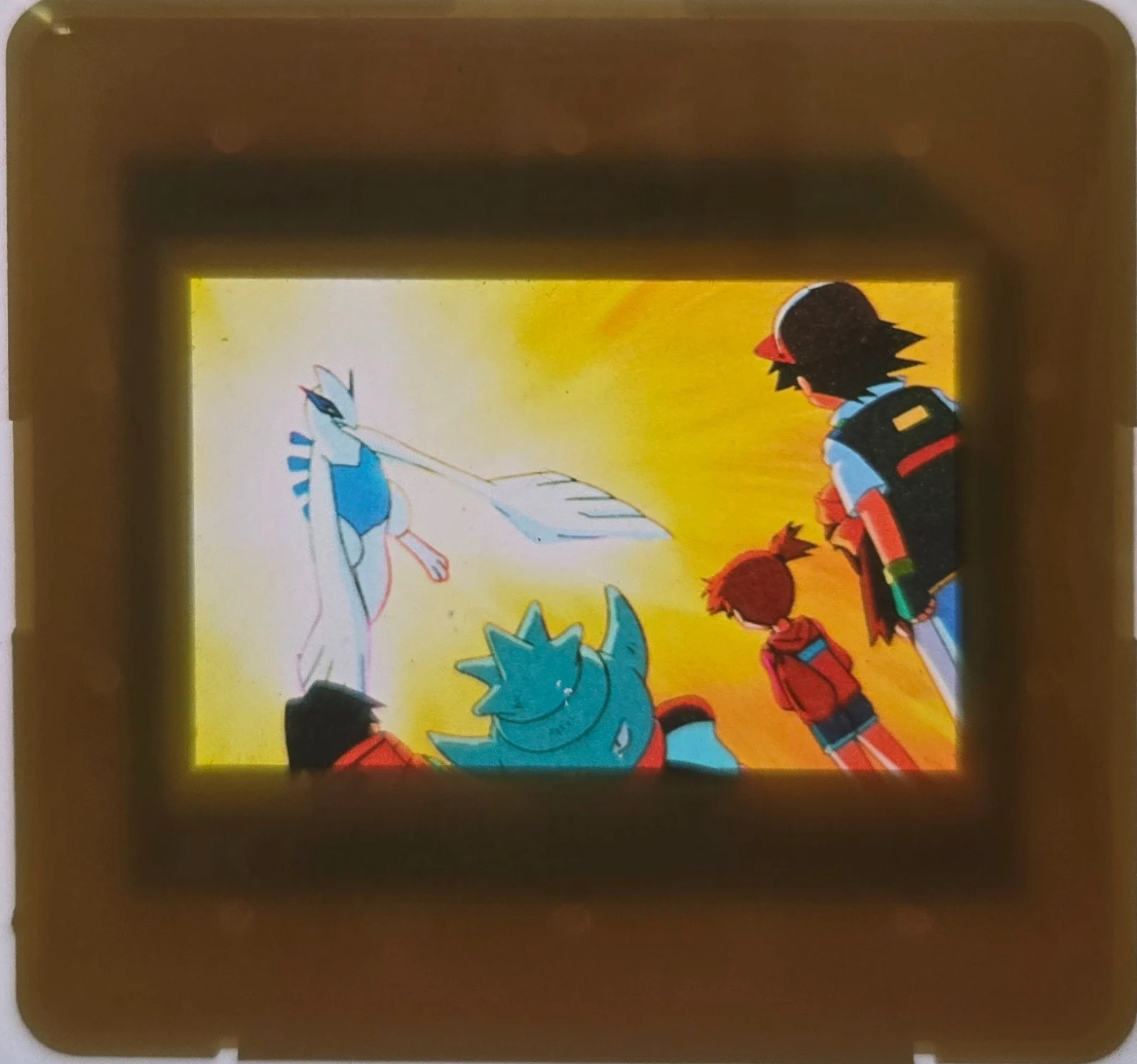 Film pending collectible #Gold, Pokemon Meiji Picture Frames Checklist (2000), back
