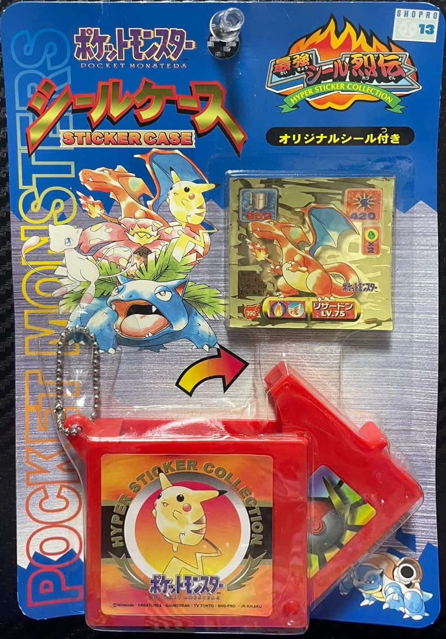 Sticker Case, Red · SHOPRO 13 #SC-RED-13, Pokémon Amada Sticker Cases & Perfect Albums Checklist, front