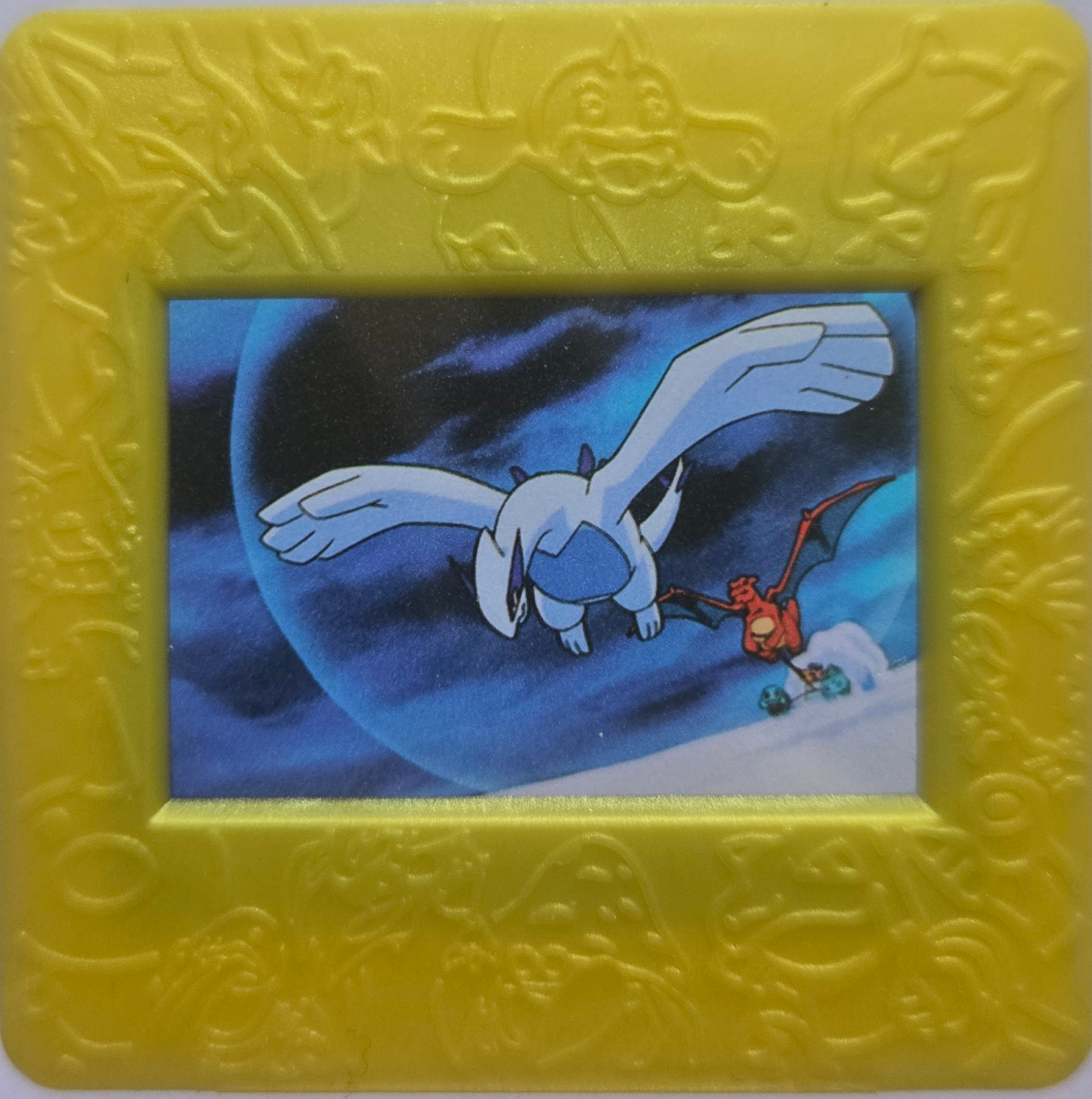 Film pending collectible #Gold, Pokemon Meiji Picture Frames Checklist (2000), front