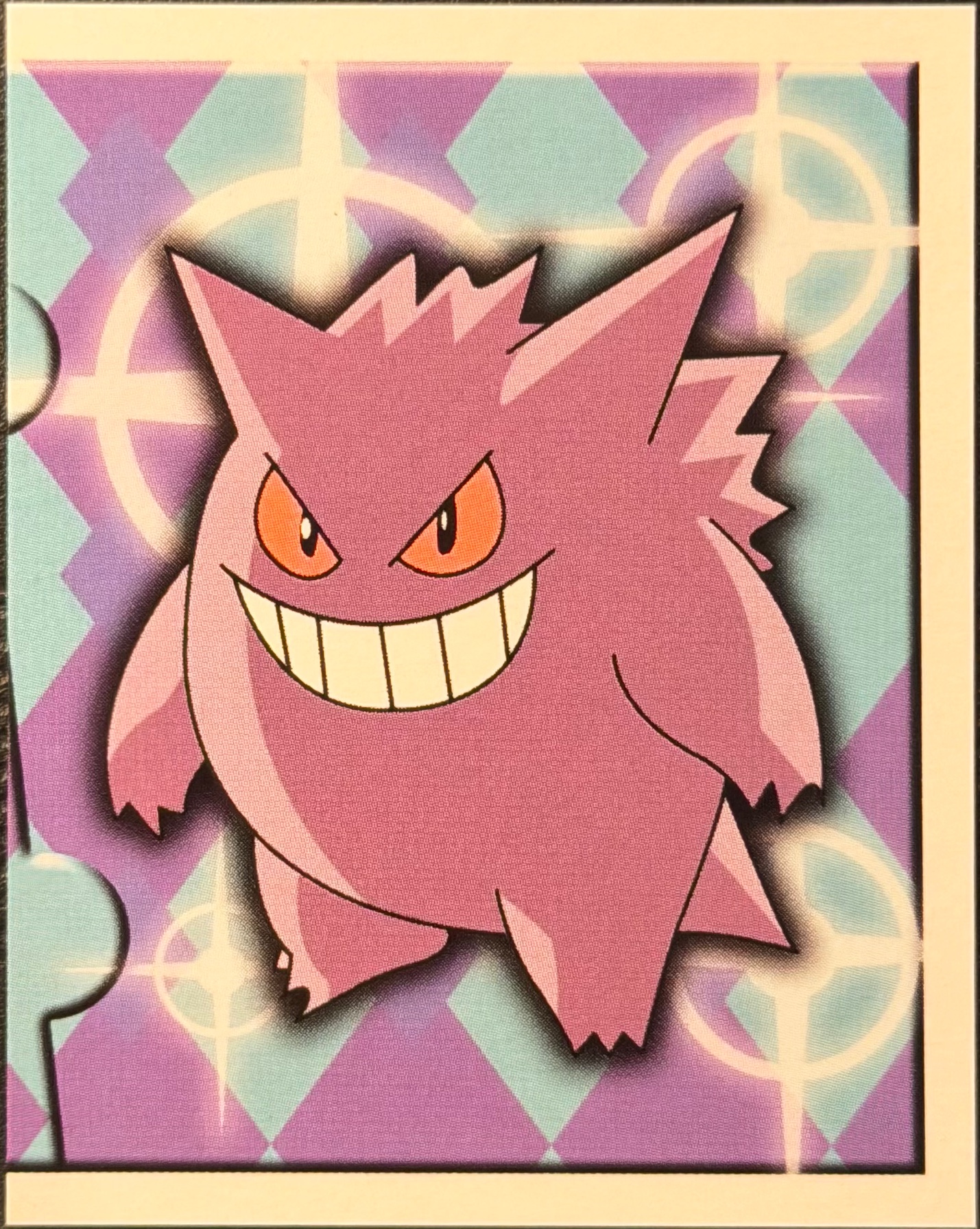 Gengar, Evolution Card #187, Pokémon Merlin Series 1 (1999), front