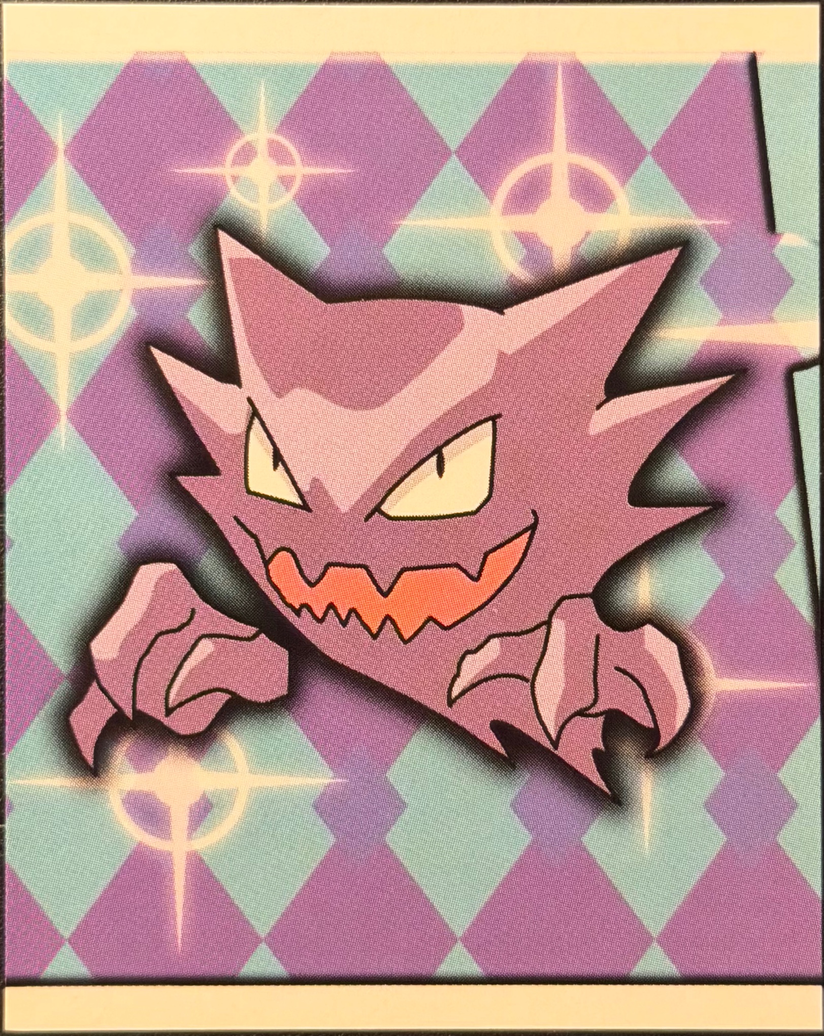 Haunter, Evolution Card #186, Pokémon Merlin Series 1 (1999), front
