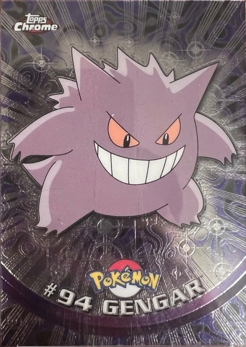 Gengar card #94, Pokemon Topps Chrome Series 2 (2000), front