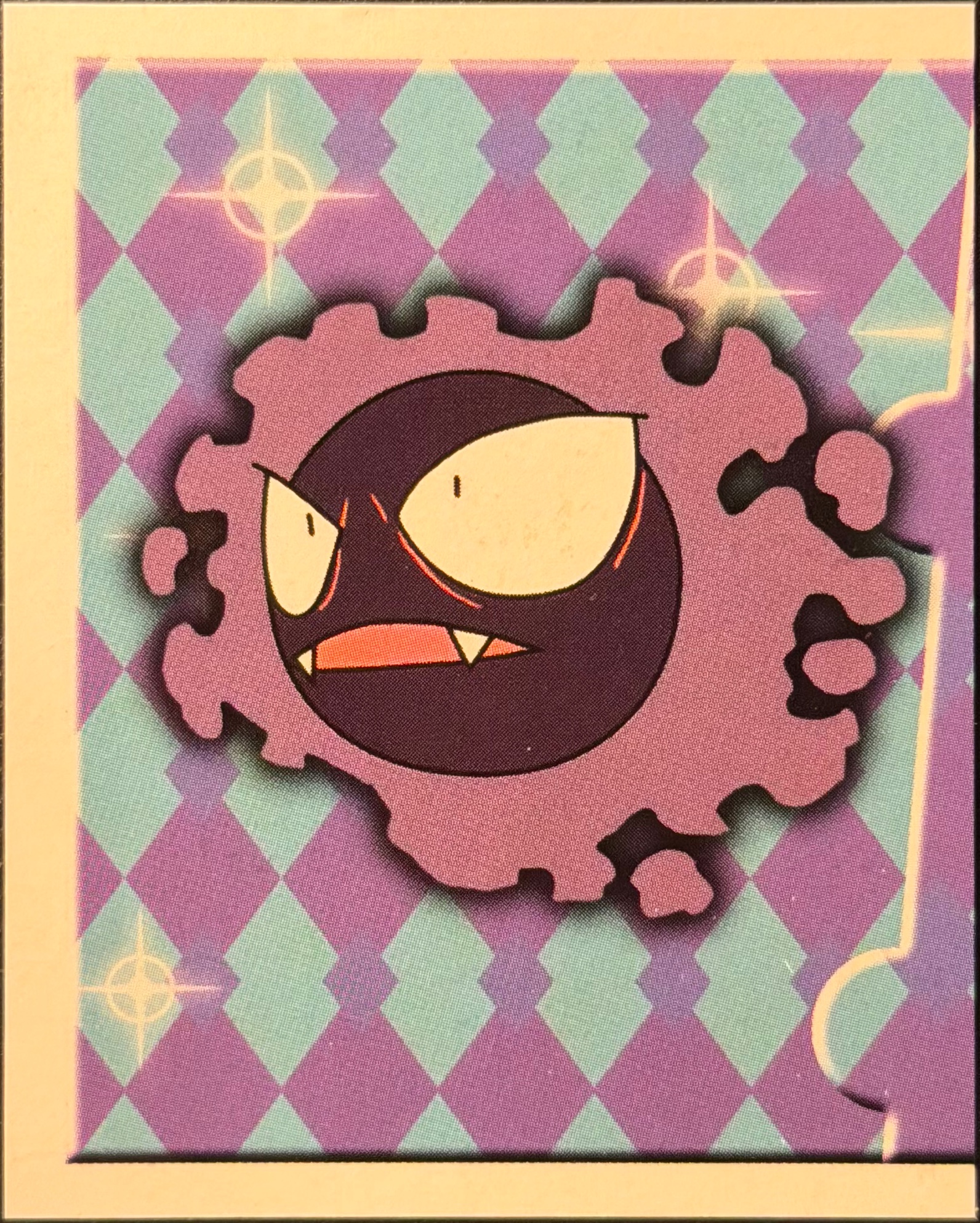 Gastly, Evolution Card #185, Pokémon Merlin Series 1 (1999), front