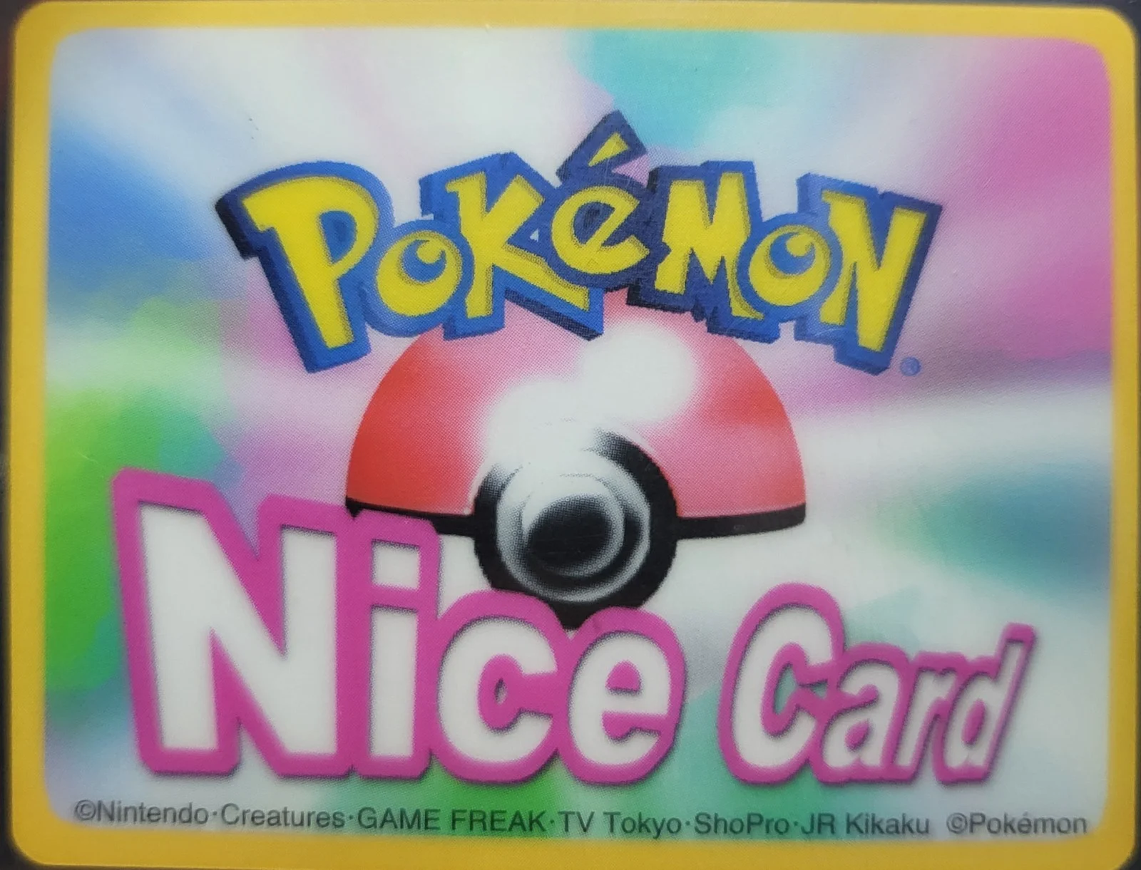 Cubone sticker #S033, Amada Pokémon Nice Cards, back